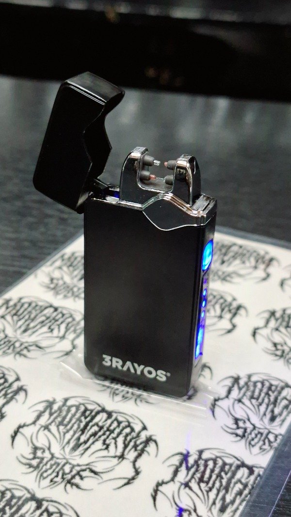 Producto - Encendedor 3 Rayos Plasma Analógico Negro - 0