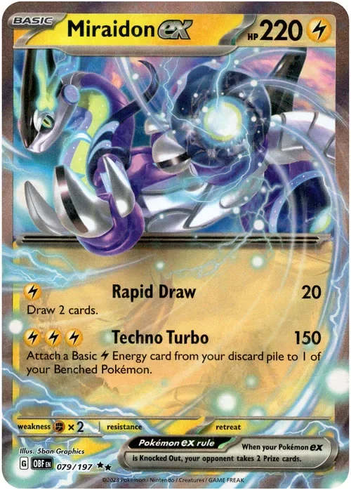 Producto - Miraidon ex - 079/197 - Obsidian Flames - Holo