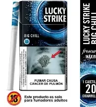 Producto - Cigarrillo Lucky Strike Cool Negro Xl 10x 20 U