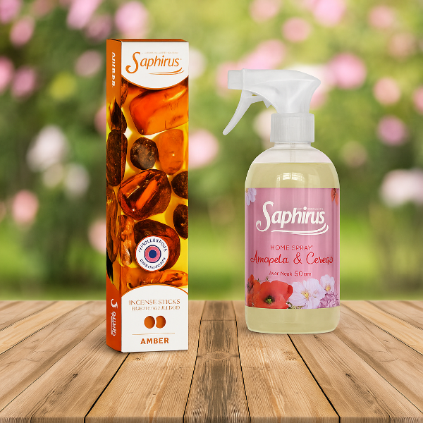 Producto - Combo Home spray 500 ml + Sahumerio - Saphirus