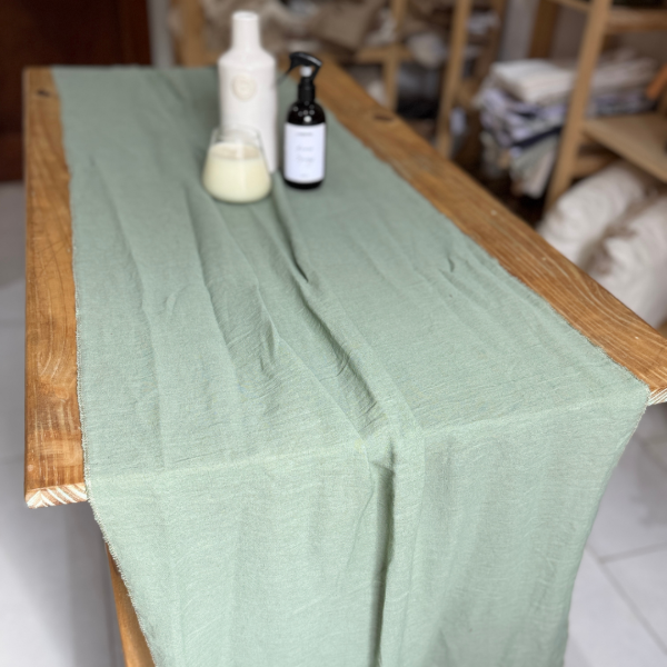 Producto - Camino de gasa tusor - Verde
