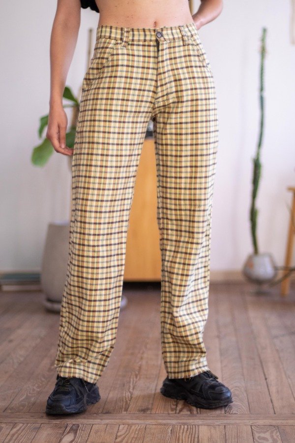 Producto - Pantalón Cuadrille Mostaza Talle:M