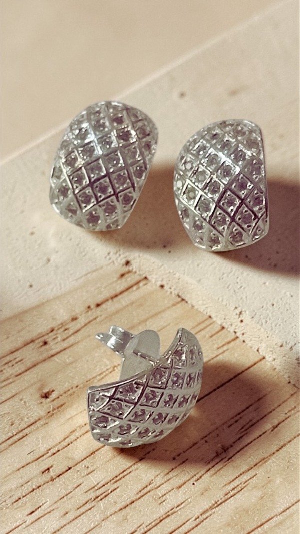 Producto - Aro de Plata 925 con tramadito y cubics