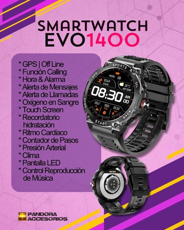 Producto - SmartWatch Evo 1400 GPS - 0