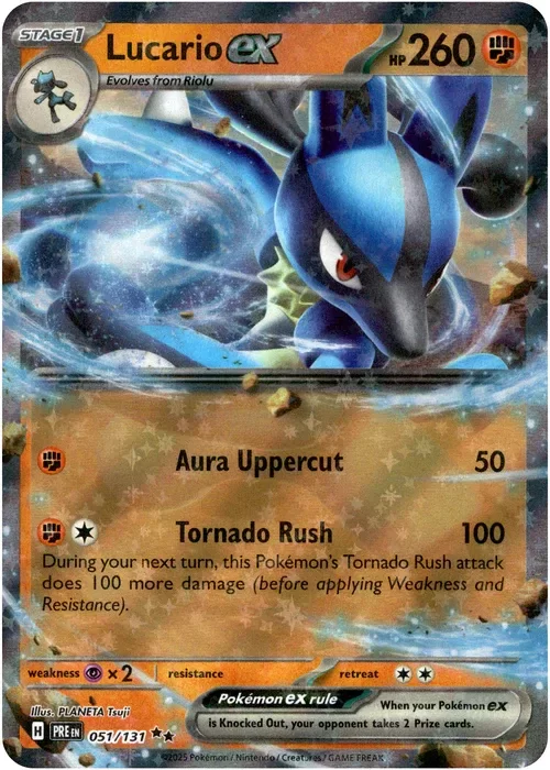 Producto - Lucario ex - 051/131 - Prismatic Evolutions - Holo