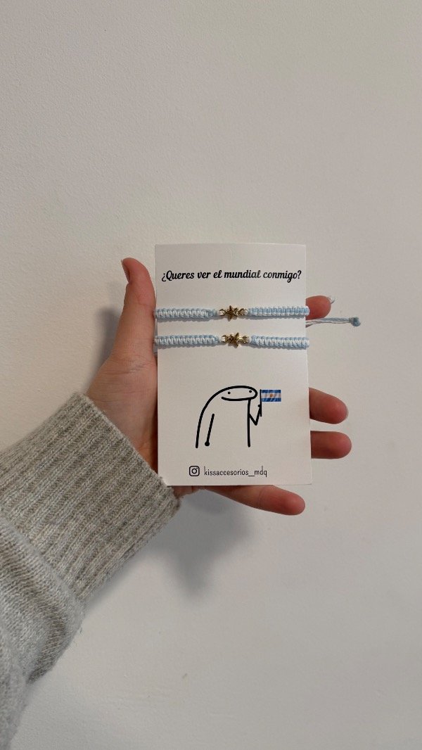 Producto - Pulseras queres ver el mundial conmigo - estrella