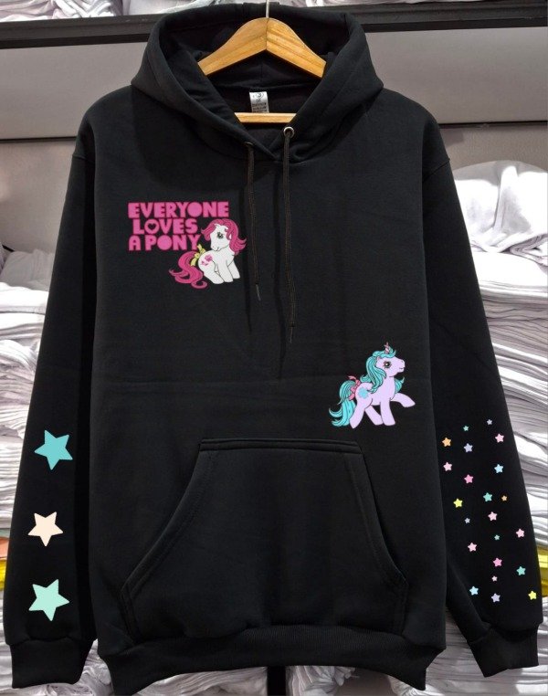 Producto - Buzo  Canguro Algodon My Little Negro