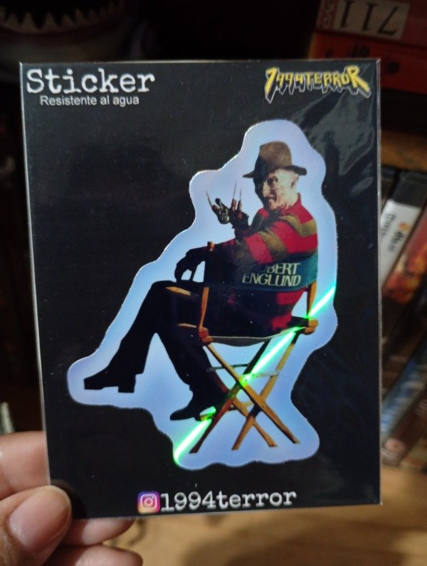 Producto - Sticker holografico Freddy Krueger 3