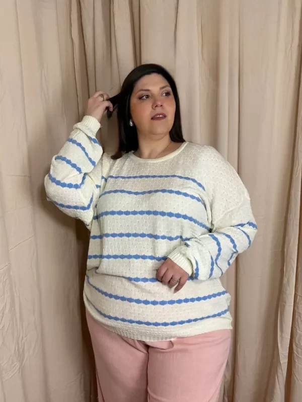 Producto - Sweater Stripe U - hilo viscosa