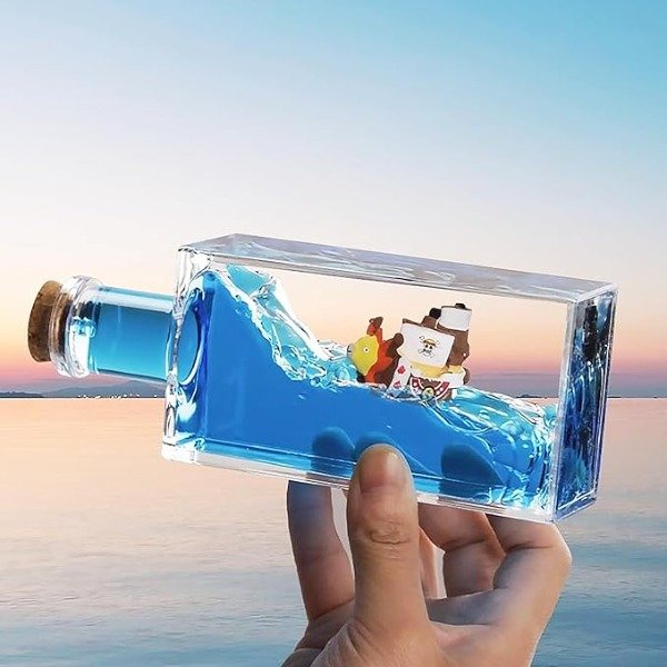 Producto - Barco movimiento 3D Botella Sunny