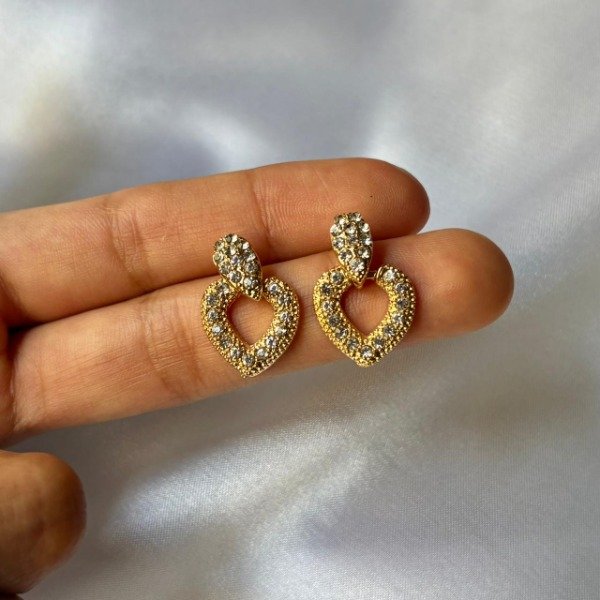 Producto - Aros corazón colgante