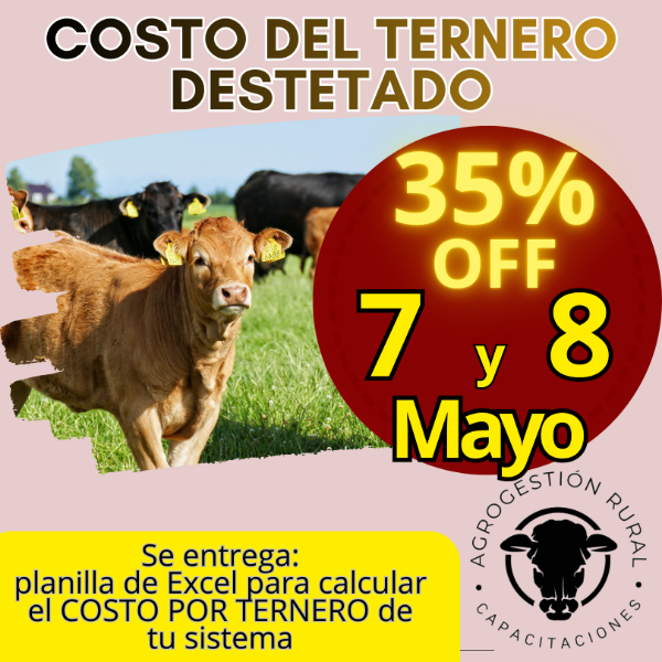 Producto - Taller Online: Costo del Ternero