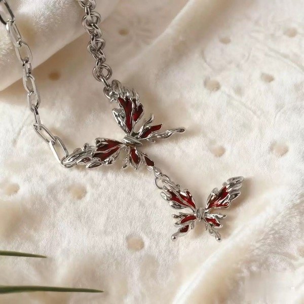 Producto - Collar Butterfly Red