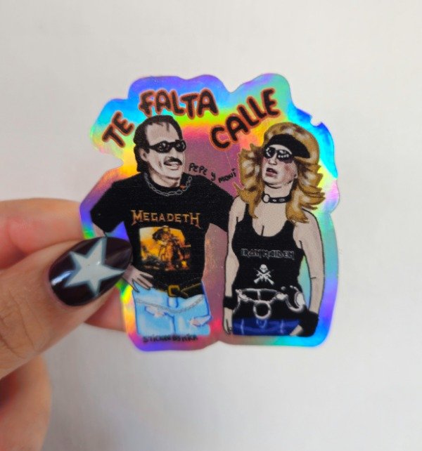 Producto - Sticker pepe y moni holo