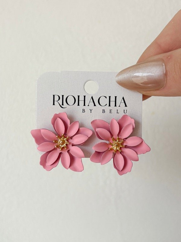 Producto - Aros Hortensia (rosa)