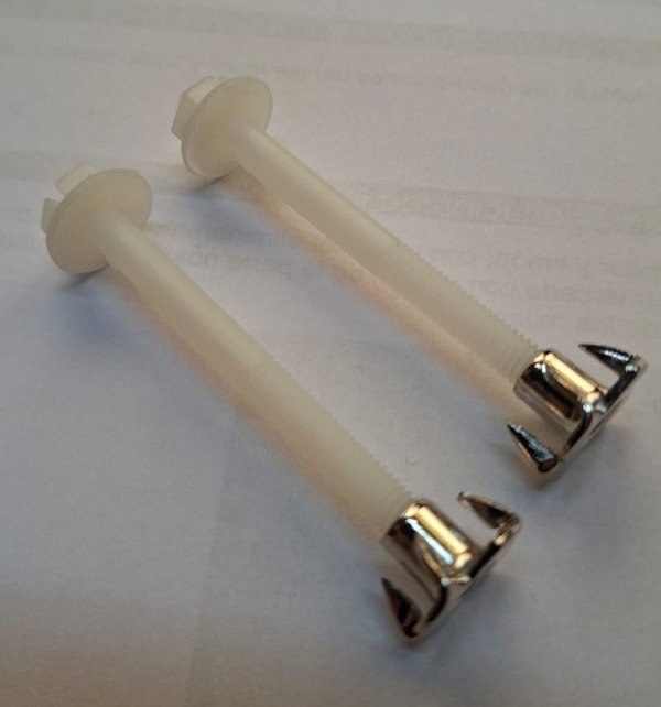 Producto - TORNILLO PLASTICO 60MM CON TUERCA AUTOCLAVANTE POR DOS UNIDADES