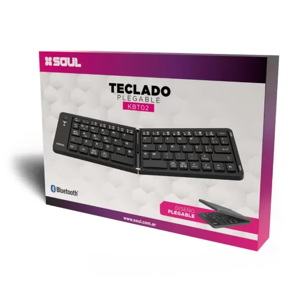 Producto - TECLADO PLEGABLE KBT02 NEGRO SOUL - 0