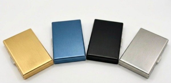 Producto - Tarjetero Fuelle Personalizado Grabado Nombre Aluminio - 0