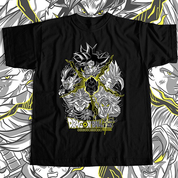 Producto - Dragonball Super Saiyans - Remera