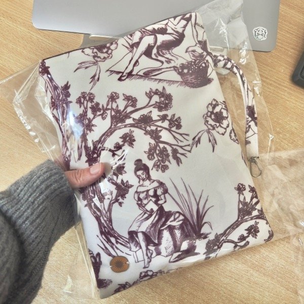 Producto - Funda para libro estampada bordo