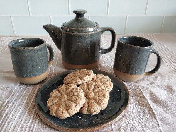 Producto - Juego de café gres color gris