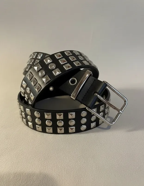 Producto - Cintos Tachas Eco Cuero Mujer Talle 110 cm Negro