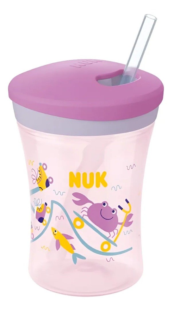 Producto - VASO EVO ACTION CUP PEZ VIOLETA 230ml. NUK