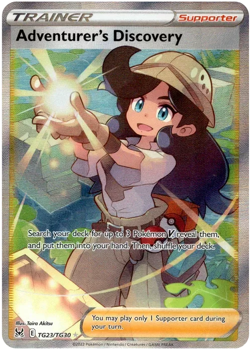 Producto - Adventurer's Discovery Full Art - TG23/TG30 - Lost Origin - Holo