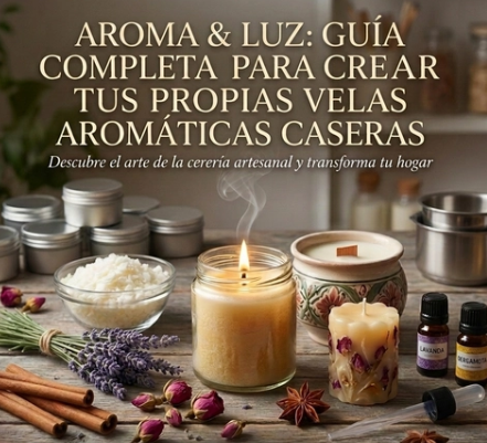 Producto - Aroma y Luz: Guía Maestra para Crear Velas Aromáticas Artesanales