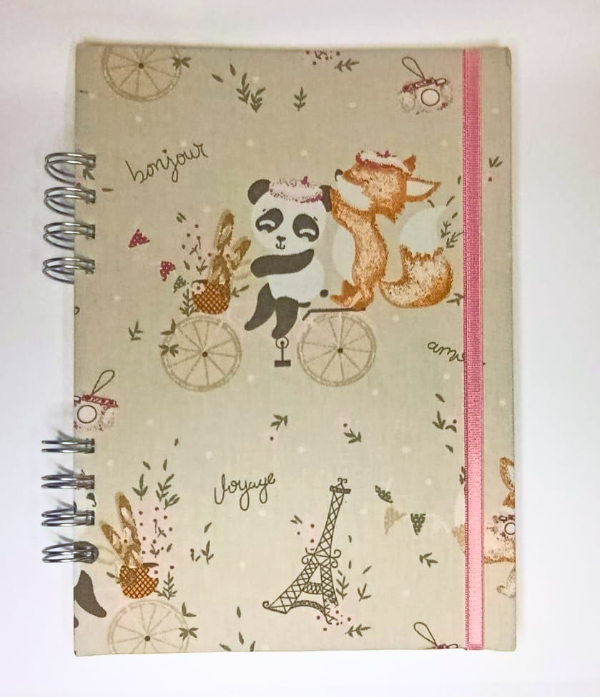 Producto - PANDA EN BICI Forrado en tela