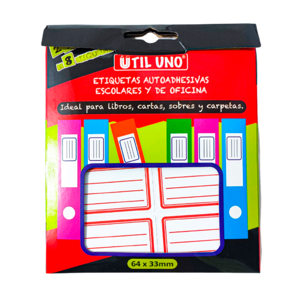 Producto - ETIQUETAS CON BORDE x25 PLANCHAS UTIL UNO
