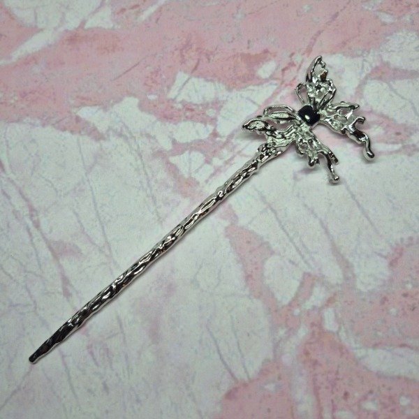 Producto - Horquilla para pelo Mariposa strass negro (ÚNICO UN STOCK)