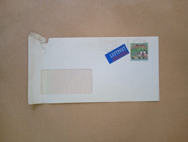 Producto - Sobre correo aéreo con estampilla Holanda 1996