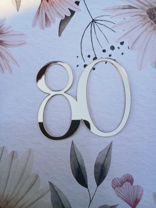 Producto - Topper frontal numero 80