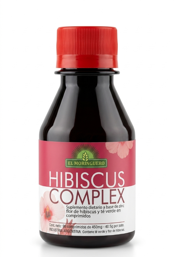 Producto - Comprimidos de Hibiscus, Te verde y Zinc x 90