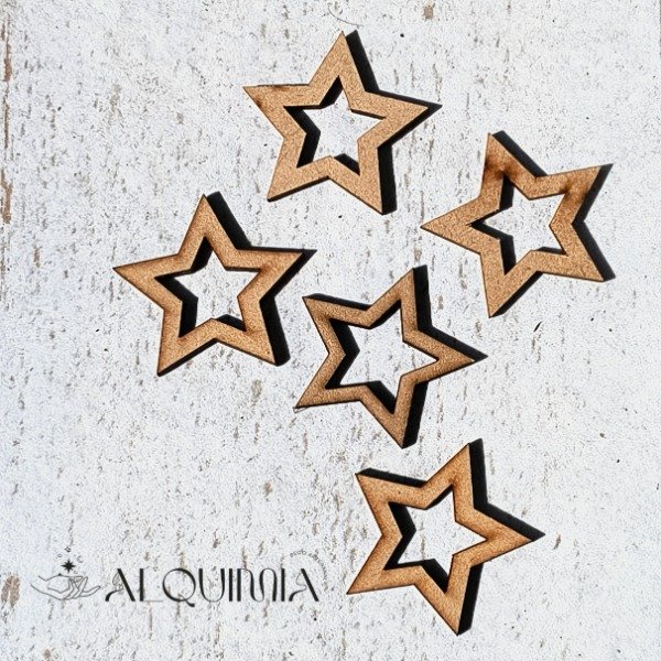 Producto - Estrellas caladas 4cm x5u
