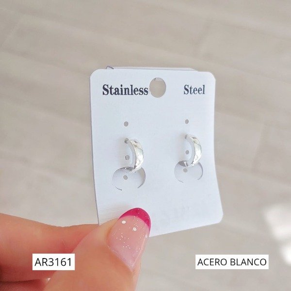 Producto - Aros argollas lisas finas a presión