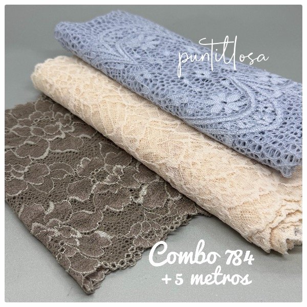 Producto - Combo 784- Puntillas Surtidas +5 metros