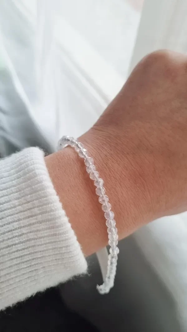 Producto - Pulsera cristales blancos aq