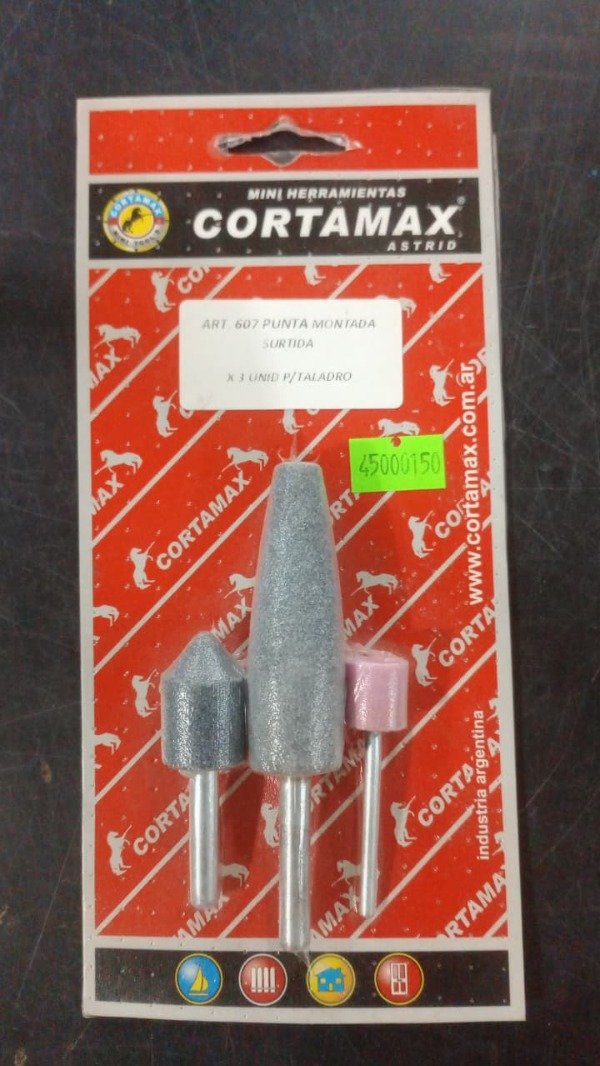 Producto - Accesorios de Piedra Montada para Taladro [Set de 3 Pzs Surtidas]