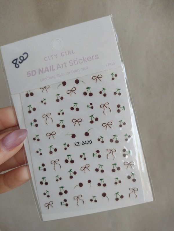 Producto - Sticker cereza bordo