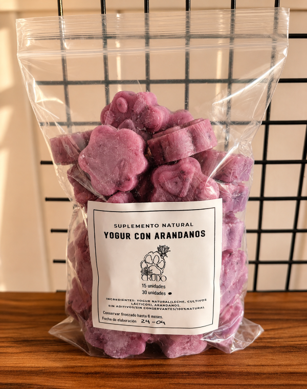 Producto - Huellitas de yogurt y arandanos