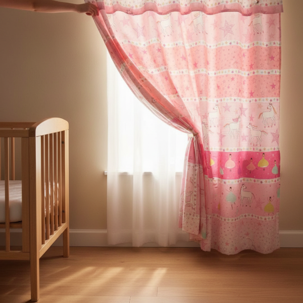 Producto - Juego de Cortinas "Unicornios/Bailarinas"