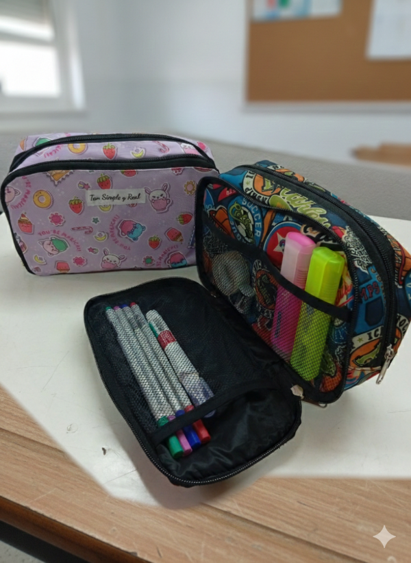 Producto - Cartuchera con Bolsillo Frontal