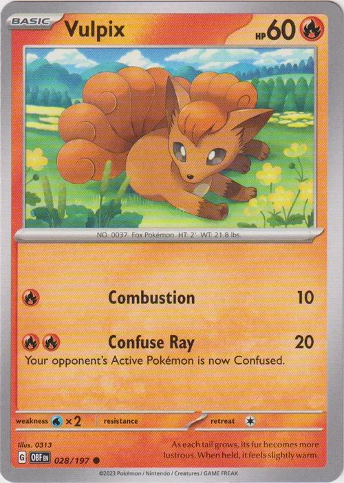 Producto - Vulpix - 028/197 - Obsidian Flames