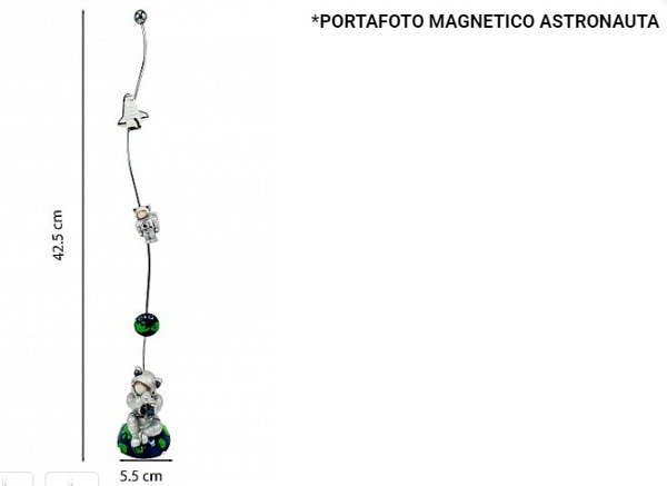 Producto - PORTA FOTO-MENSAJE MAGNETICO ASTRONAUTA 79010