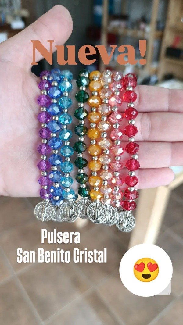 Producto - Pulsera San Benito Cristal
