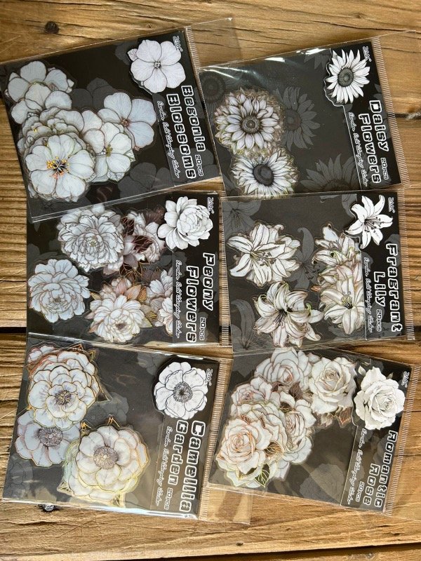 Producto - Paquetitos de Stickers Flores C/Foil - 1