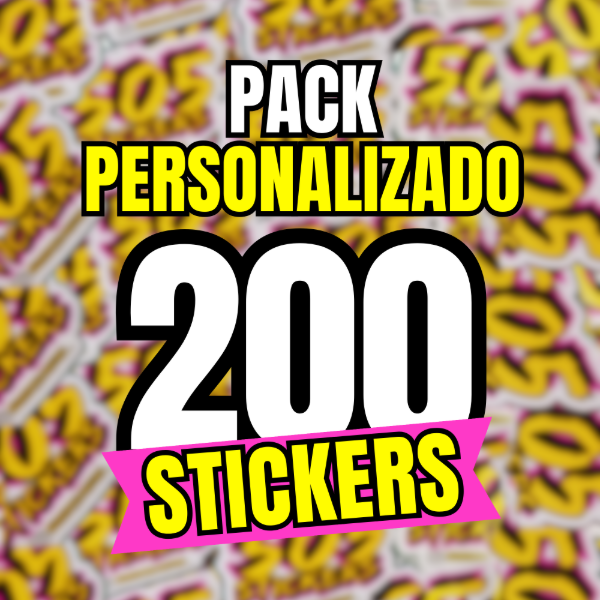 Producto - Pack 200 stickers personalizados mayorista
