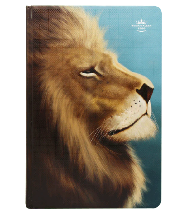 Producto - BIBLIA LETRA GRANDE RVR TAPA DURA LEÓN AZUL